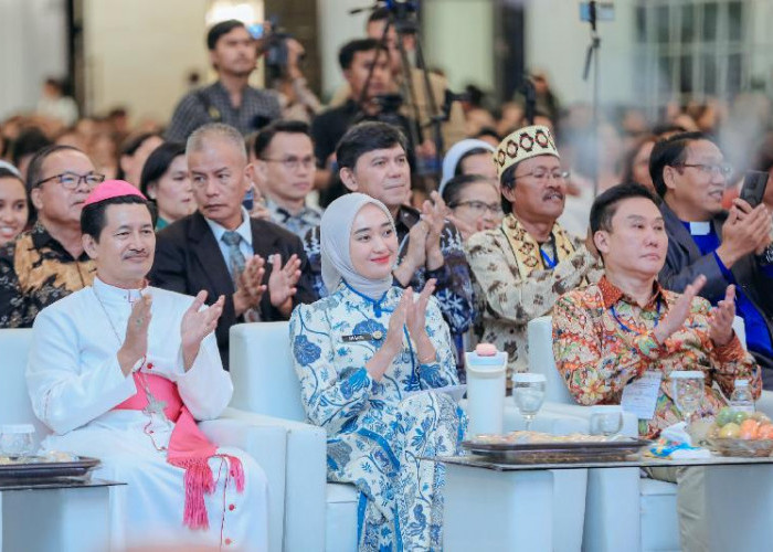 Wagub Jihan Hadiri Natal Oikoumene, Tegaskan Komitmen Toleransi di Lampung