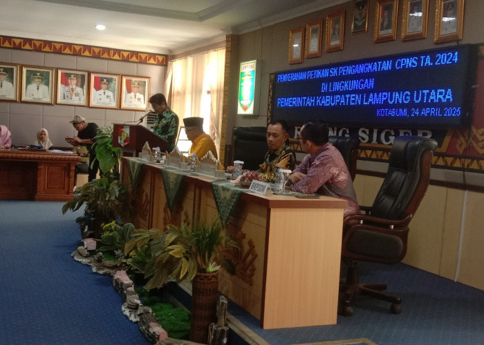 23 CPNS Formasi 2024 Resmi Terima SK dari Bupati Lampung Utara