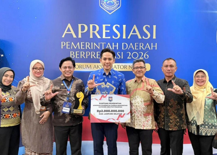 Lampung Selatan Sabet Peringkat Dua Nasional Creative Financing dan Insentif Rp2 Miliar