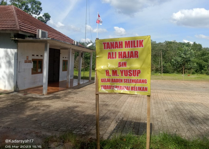 Tak Kunjung Dibayar, Pemilik Tanah Patok Balai Kampung Karang Umpu