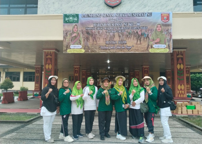 Muslimat NU Lampung Barat Gaungkan Gerakan Perempuan Sehat di Harlah ke-80