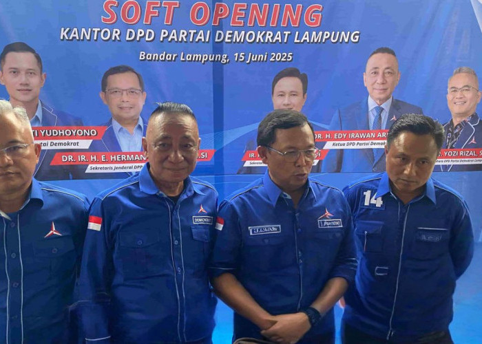 Edi Irawan Tepati Janji Untuk DPD Partai Demokrat Lampung Memiliki Kantor Sendiri 