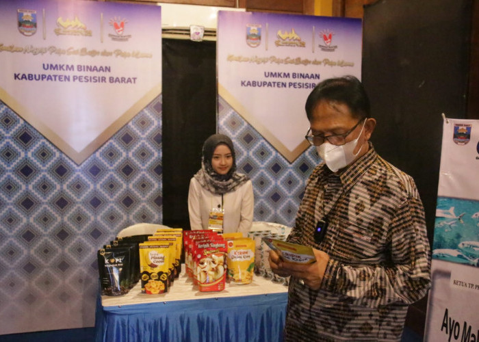 Gelaran Lampung Fair 2022, Agus Istiqlal Kunjungan Anjungan Pesisir Barat