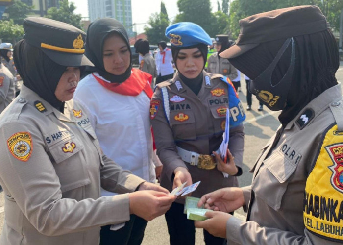 Polwan Polresta Bandar Lampung Jalani Pemeriksaan Gaktiblin