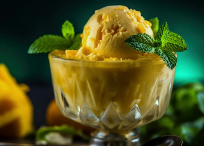 Sorbet Nanas Kelapa 4 Bahan – Dingin, Lembut, dan Bebas Susu