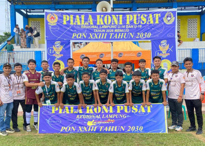 Lambar FC U-18 Tembus 8 Besar Piala KONI Lampung, Berjuang Mandiri Harumkan Daerah