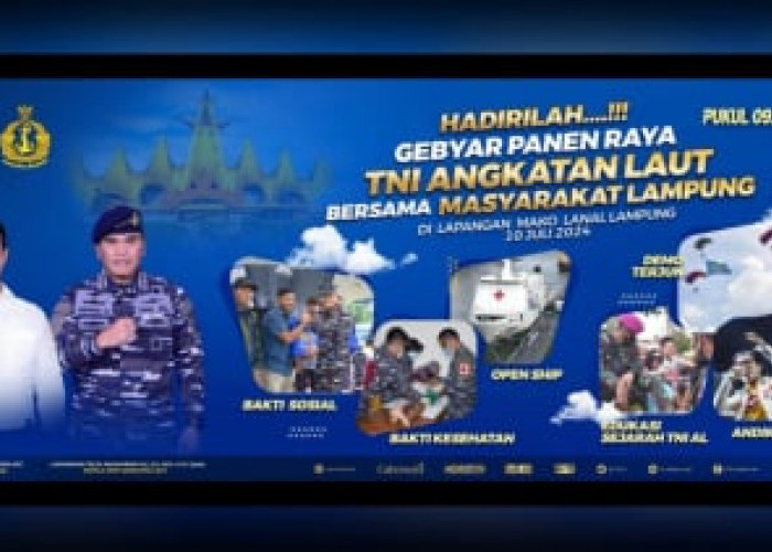 Bersama Mentan RI, KASAL Kunker ke Lampung untuk Panen Raya