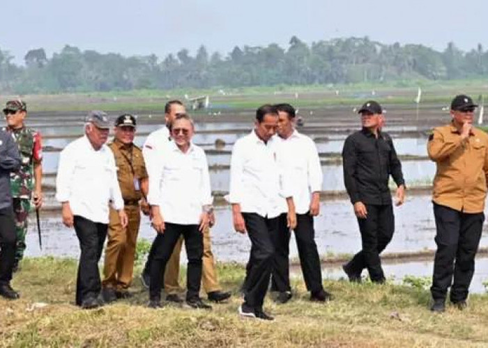 Kunjungi Petani di Sragi, Jokowi Beri Bantuan Pompa Air  