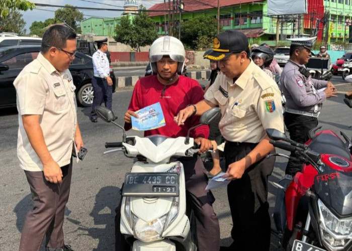 Samsat Rajabasa Sosialisasi Pemutihan Pajak Selama Operasi Patuh Krakatau 2025