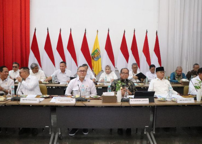 Menko Bidang Pangan Rakor Bersama Pj Gubernur Lampung Bahas Swasembada Pangan Nasional