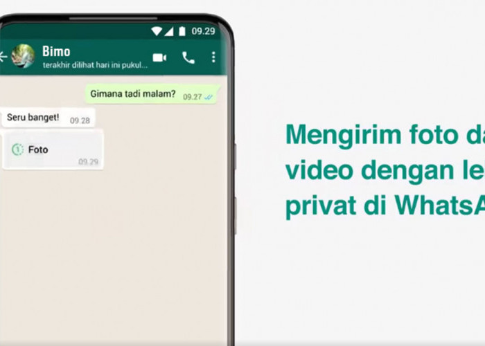 Begini Cara Pakai Fitur View Once di WhatsApp, Kirim Foto-Video Sekali Lihat