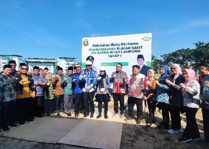 Wali Kota Eva Dwiana Letakkan Batu Pertama Pembangunan RS Pendidikan UIN RIL