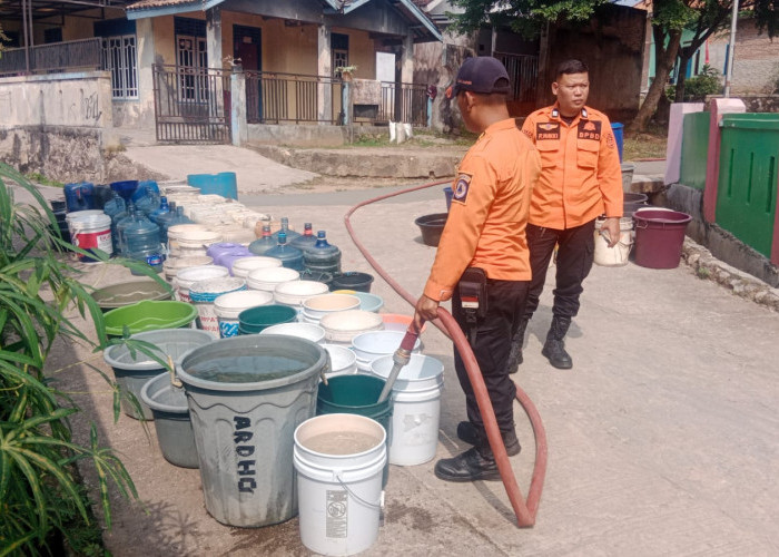 Sumur Warga Mengering, BPBD Bandar Lampung Distribusikan 100 Ribu Liter Air Bersih