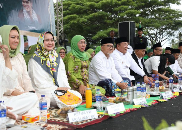 Gubernur Arinal Bersama Ketum Muslimat NU Khofifah dan Mendag Zulhas Hadiri Pengajian Akbar