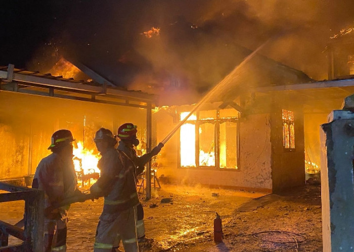 Kebakaran Pangkalan LPG di Kota Sepang Bandar Lampung, Satu Pekerja Terluka Parah