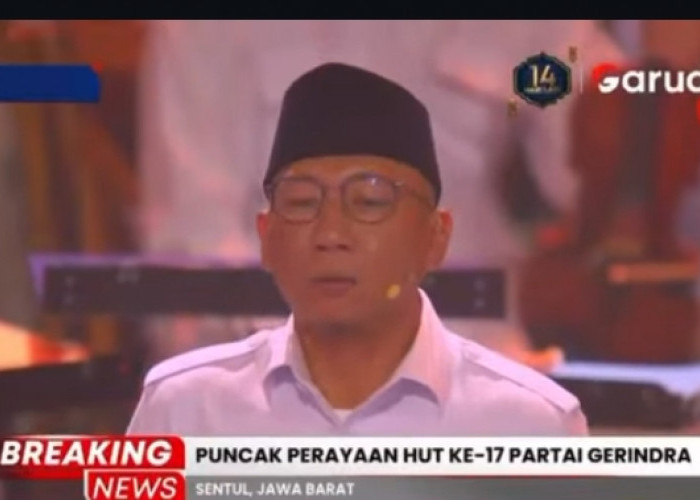 Momen Membanggakan, Mirza Pimpin Pembacaan Pancasila di pembukaan HUT Partai Gerinda