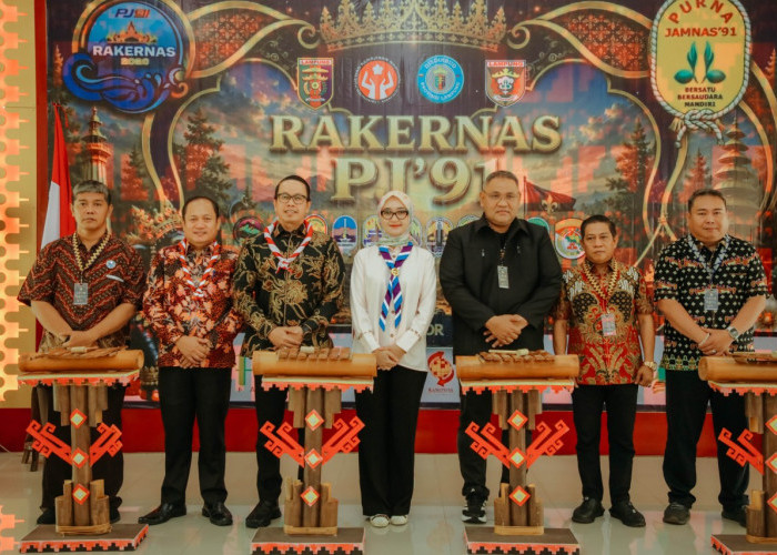 Wagub Jihan Buka Rakernas PJ91, Dorong Alumni Pramuka Hadirkan Dampak Nyata bagi Masyarakat