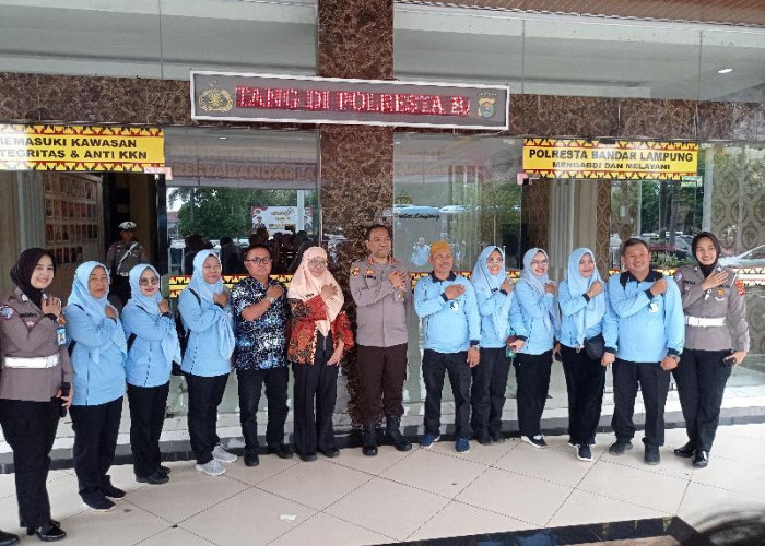 Anak SDB Bandar Lampung Berkunjung ke Polresta Bandar Lampung