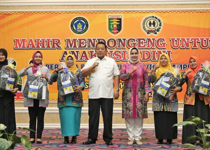 Gubernur Arinal Buka Acara Mahir Mendongeng untuk Anak Usia Dini Bersama Bunda PAUD