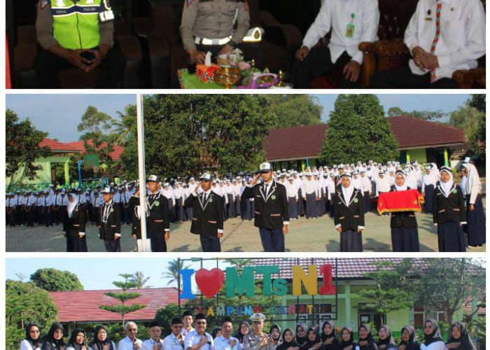 Police Go To School, Polres Lampung Barat Tanamkan Budaya Tertib Berlalu Lintas dan Stop Bullying 