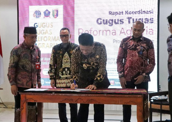 Pemprov Lampung Dorong Sinergi Stakeholder dalam Reforma Agraria Berbasis Desa