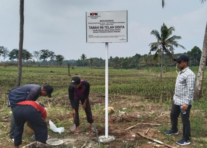 KPK Sita Puluhan Tanah Milik Satu Tersangka di Lampung terkait Korupsi JTTS