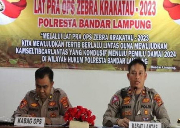 Catat! Ini Jadwal Pelaksanaan Operasi Zebra Krakatau 2023 di Bandar Lampung