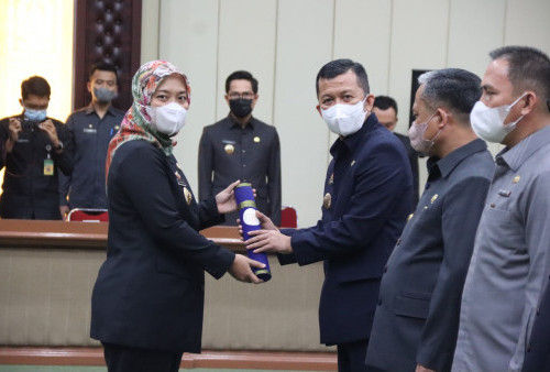 Wagub Nunik Lantik Pejabat Pimpinan Tinggi Pratama di Lingkungan Pemprov Lampung