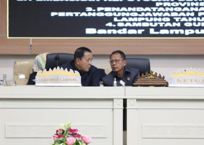 Raperda APBD Diteken Gubernur Lampung Dan Ketua DPRD