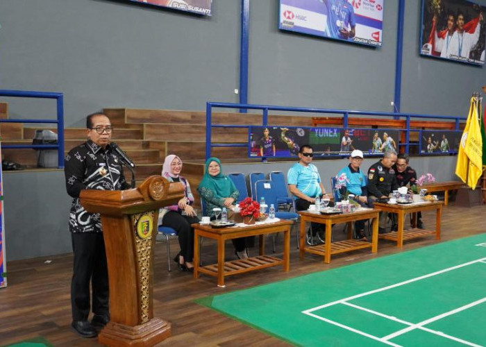 Pj Gubernur Lampung Resmi Buka Lomba Bulutangkis Rangkaian HUT KORPRI ke-53