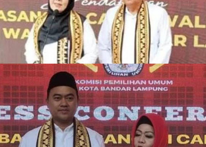 Sah! Reihana-Aryodhia Resmi Lawan Eva-Deddy di Pilwalkot Bandar Lampung