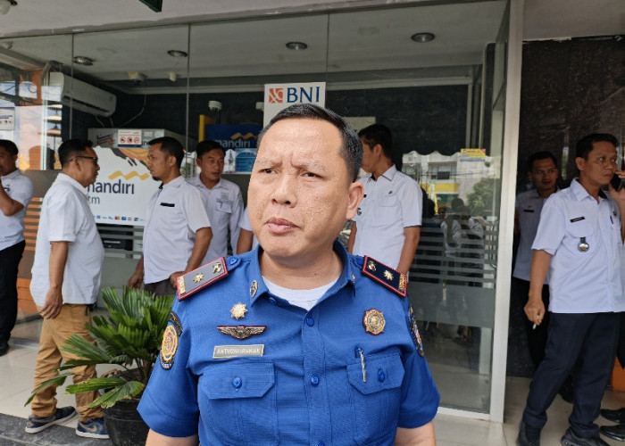 Kerbau Seberat 300 Kilogram Terjatuh ke Sumur, Damkarmat Bandar Lampung Lakukan Evakuasi