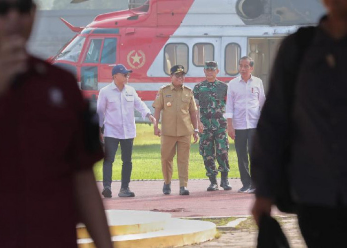 Pj Gubernur Samsudin Sambut Kedatangan Presiden Jokowi