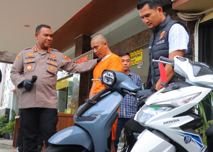 Polisi Ringkus Mahasiswa Pelaku Curanmor di Bandar Lampung