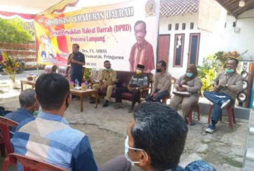 Anggota DPRD Lampung Sosperda AKB di Prengsewu