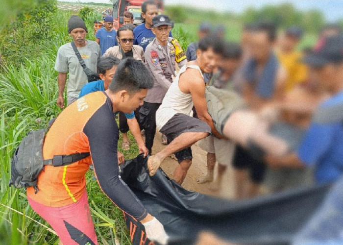 Tim SAR Gabungan Temukan Korban Tenggelam di Sungai Kali Miring Wonokerto Tulangbawang Tengah