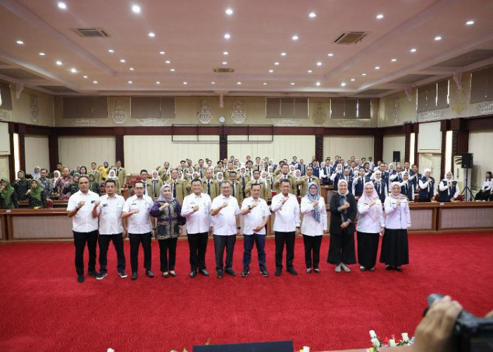 Pemprov Lampung Terima Kunjungan Tim Studi Lapangan Pelatihan Kepemimpinan Pengawas Provinsi Sumsel