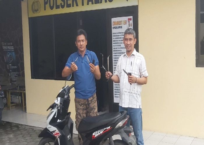 Bawa Kunci Leter T dan Sajam , Pelaku Pencurian Motor Diamankan Polisi 