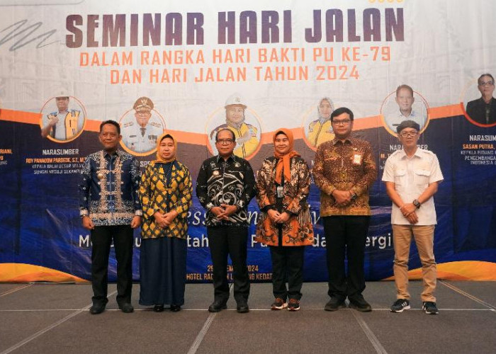 Pj Gubernur Lampung Samsudin Buka Seminar Jalan Pada Peringatan Hari Bakti PU Ke-79 dan Hari Jalan 2024