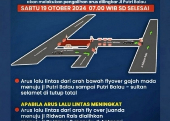 Adat Begawi Agung Marga Balau, Polresta Bandar Lampung Alihkan Arus Lalu Lintas