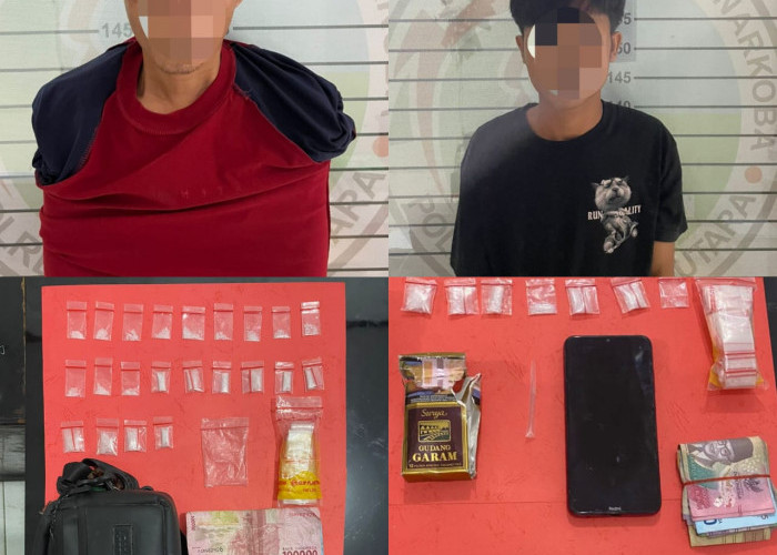 Sat Narkoba Lampura Ringkus Dua Pengedar Sabu, 29 Paket Diamankan