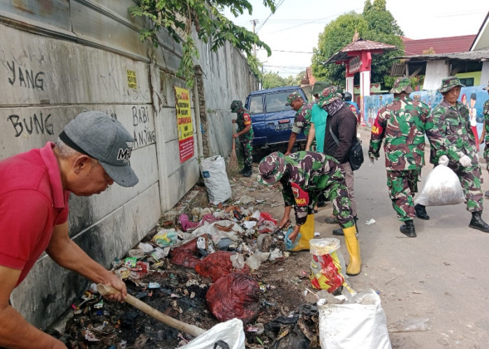 Koramil 410-01/Panjang Gelar Karya Bakti Sambut HUT TNI ke-80 di Way Dadi