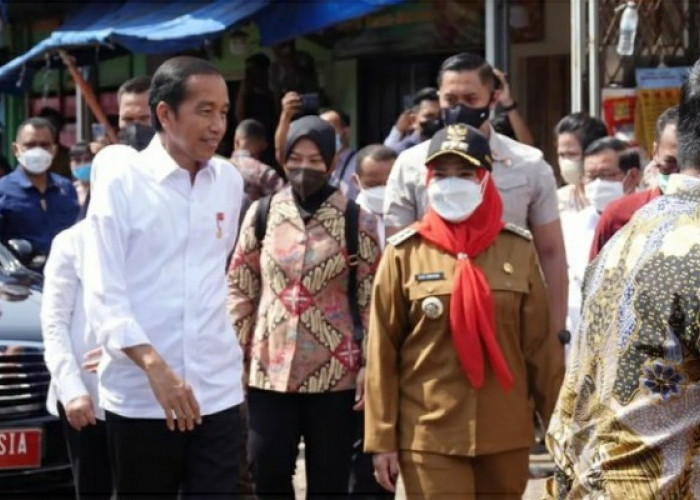 Kunjungi Pasar Pasir Gintung, Ini Pesan Presiden Jokowi untuk Bunda Eva
