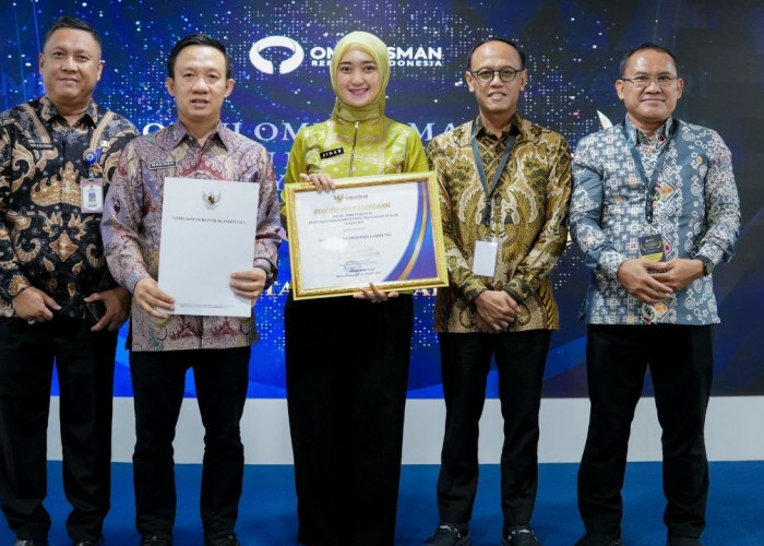 Pemprov Lampung Ukir Prestasi Nasional Lewat Opini Tertinggi Ombudsman RI