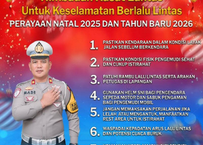 Polres Lamsel Himbau Jaga Keselamatan Selama Libur Nataru
