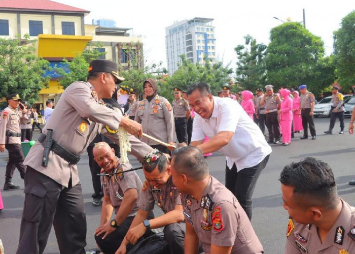 94 Personel Polresta Bandar Lampung Naik Pangkat Setingkat Lebih Tinggi