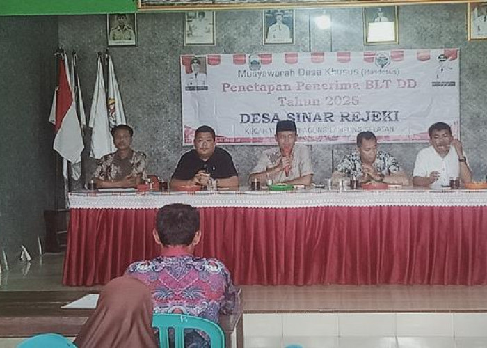 Melalui Musdesus Desa Sinar Rezeki Tetapkan 45 KPM Penerima BLT DD 2025