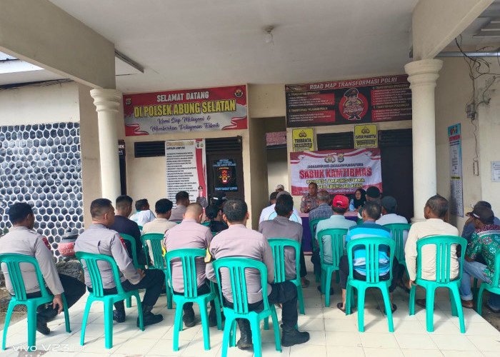 Apel Sabuk Kamtibmas Polsek Abung Selatan, Warga Diajak Perkuat Keamanan Lingkungan