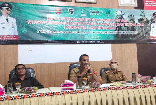 Pemkab Lambar Gelar Rapat Forum Kabupaten Konservasi dan Satgas Penanggulangan Konflik Manusia dan Satwa 