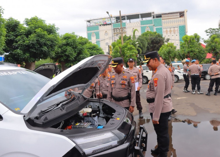Polresta Bandar Lampung Perkuat Tugas Lapangan dengan Kendaraan Listrik dan Almatsus Baru